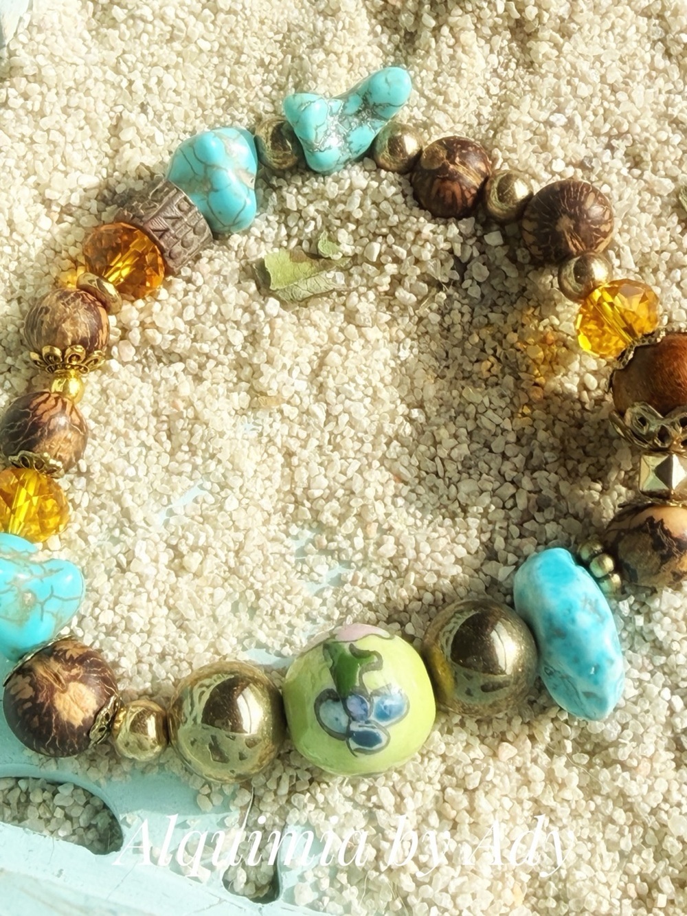 Colorful Turquoise beaded bracelet
